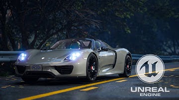 Unreal Engine 5, Porsche Car,