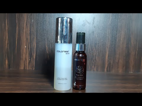 ColorBar stay the day finishing mist vs Colorbar rose mist review, makeup setting spray in india