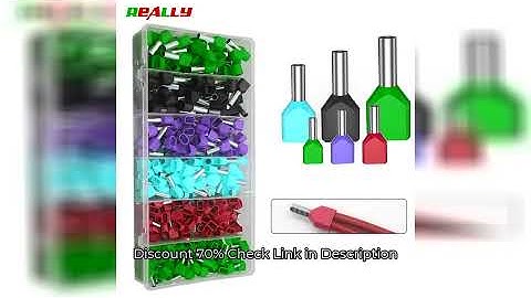 130/380/600PCS TE double wire tube type pre-insulated terminal European pin type cold pressed termin