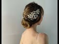 Learn how to style your wedding hair with a bridal hair comb.