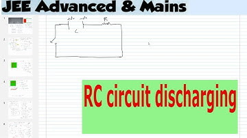 4)  RC circuit |  Discharging of a Capacitor | time constant of rc circuit