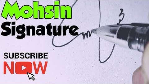 Mohsin name signature | Mohsin signature #handwriting #signature #handwriting @Handwriting622