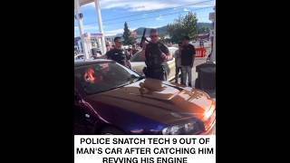 Police Snatch tec9 out of car unexpectedly 🤯😱🤦‍♂️💥￼ #cars  #racing  #arrest #shorts #viral #wow