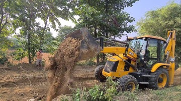 Lazy Jcb Opertator leveling land  in  rulal village@roadtrendmachinework