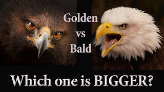 Golden Eagle vs Bald Eagle.. Which one is bigger?