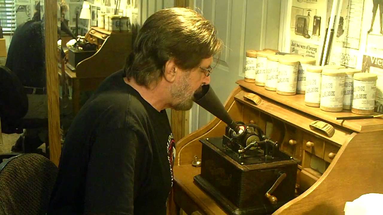 EDISON VOICE RECORDING HORN DEMO FOR EBAY YouTube