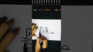 ねこ🐈　How to draw cute pussycat simply ✏️? Focus on your dream 🙆🏻‍♀️❤️