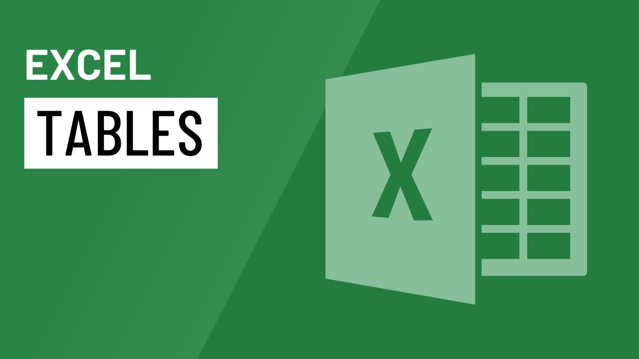 Excel: Tables