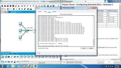 4.2.2.12 Packet Tracer - Configuring Extended ACLs Scenario 3