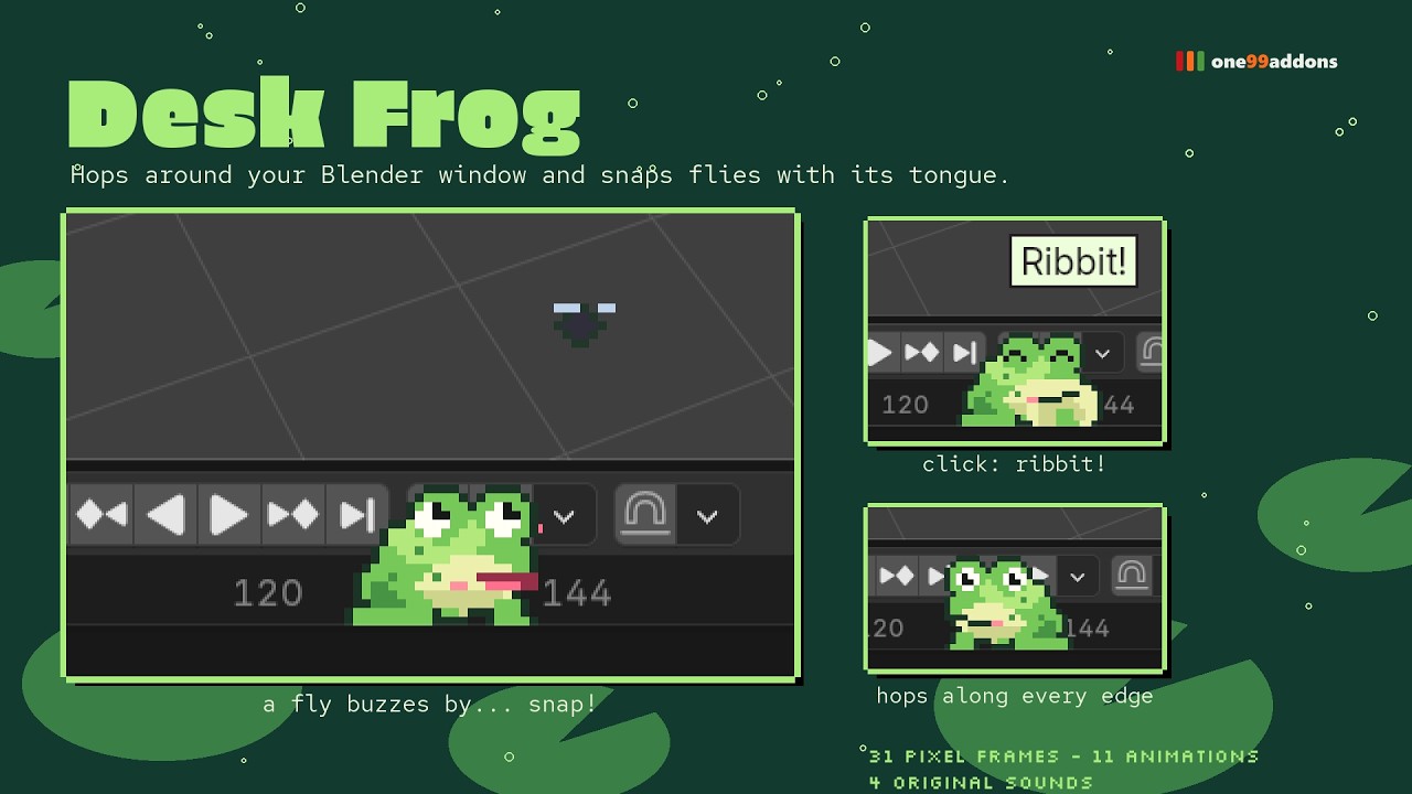 Desk Frog Addon - Superhive (formerly Blender Market)