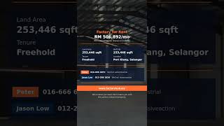 West Port Warehouse with Office for Rent, Pulau Indah, 253,446 sq ft, RM506,892/month | FactoryHub