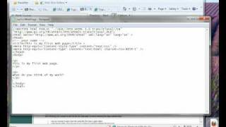 Building and Testing Your First Web Page Using Notepad