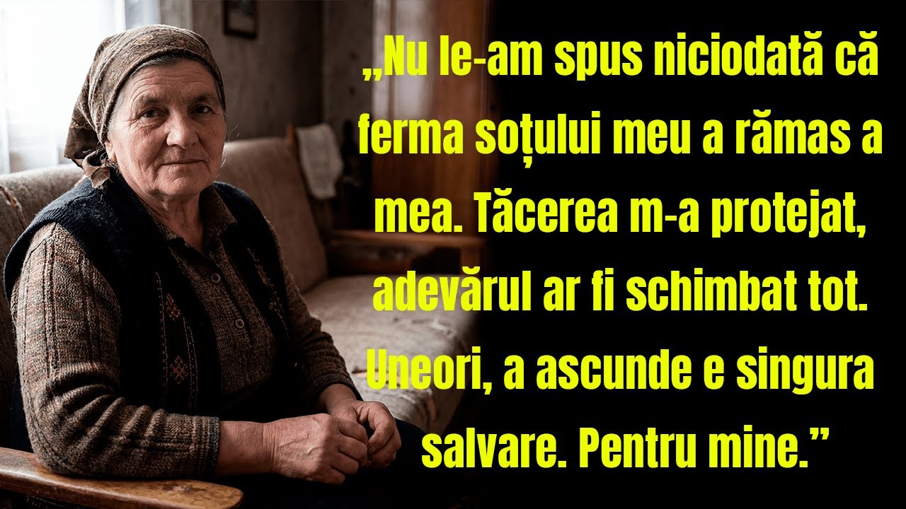 Nu le-am spus niciodată că am moștenit ferma soțului meu. Și bine am făcut.