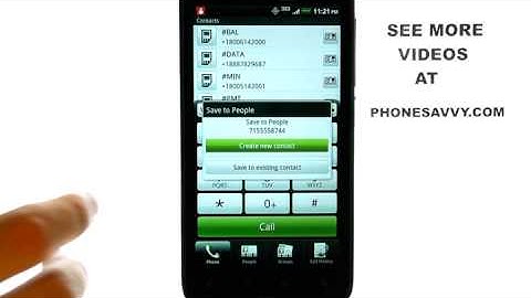 How Do I Add Contacts To My HTC Rezound?