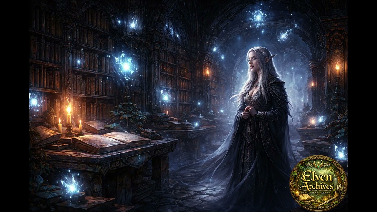 🌌 Night Library — Lúmë Sírienna — Elven Archives