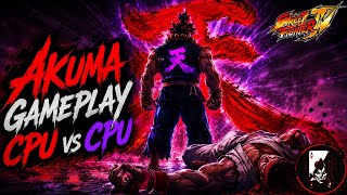 Ultra Street Fighter IV - Akuma gameplay + CPU vs CPU