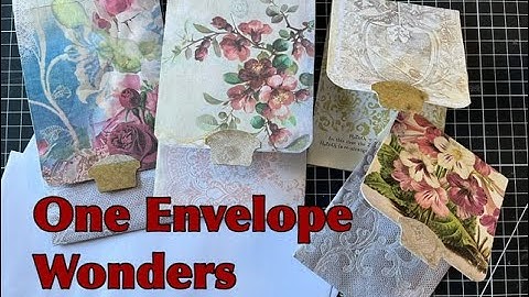 One Envelope Wonders #1 - Easy Covered Pocket from Just One Envelope #oneenvelopewonder