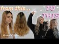 HAIR TRANSFORMED TO SILVER/GREY BLONDE | Lucy Lynch ft. WhoIsJosieWho