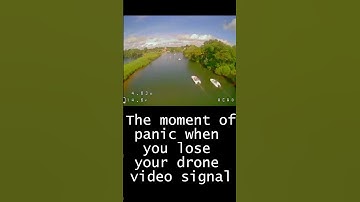 The moment you lose your drone signal #fpv #drone #analog #fail