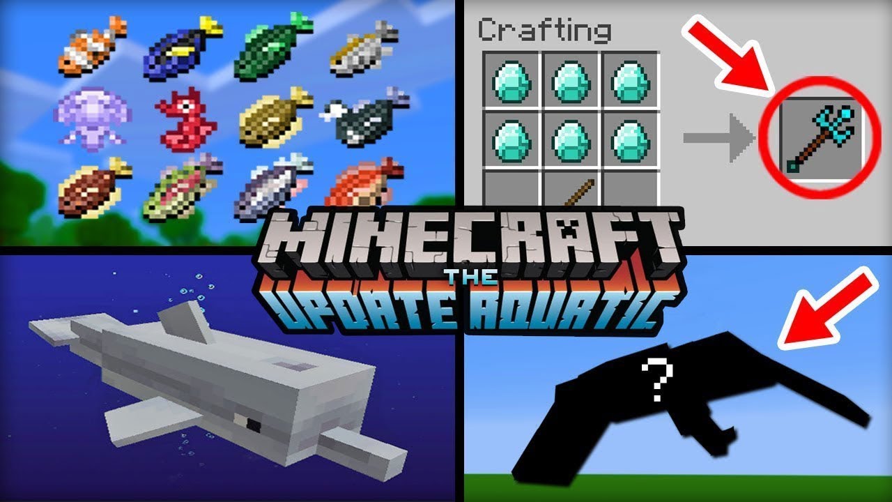 MINECRAFT POCKET EDITION - UPDATE AQUÁTICO REVIEW COMPLETA DE TUDO QUE ...