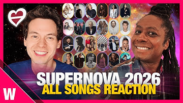 🇱🇻 Latvia Supernova 2026: Reaction to all 24 song snippets
