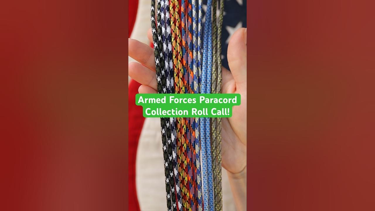 We Made Paracord Colors So You Can Show Your Support For Each U.S. Armed  Forces Branch! 🫡 