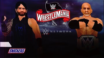 WR3D WWE 2K20-Roman Reigns vs Goldberg Wrestlemania 36 Match Highlights