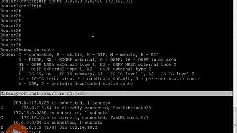 04 Configure the Default Route