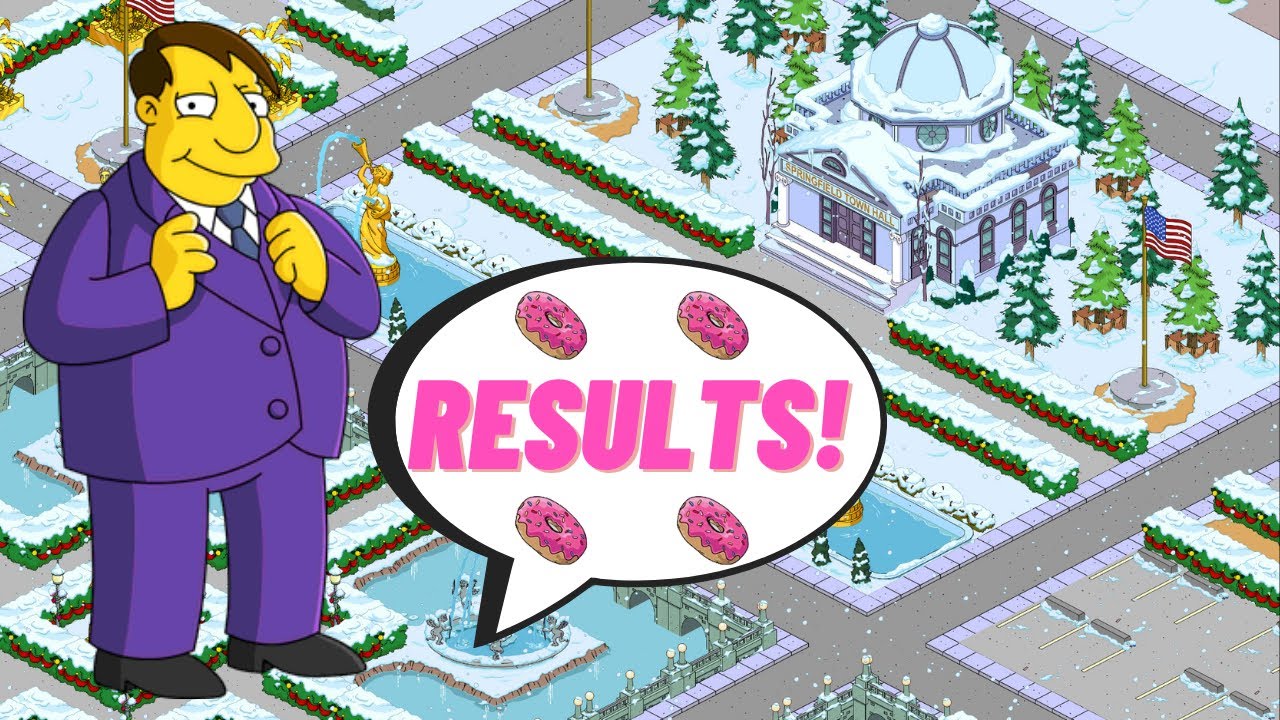 The Simpsons Tapped Out Town Hall Designs Competition Results
