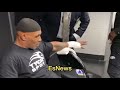 Mike Tyson Getting Wrapped Before Jones fight
