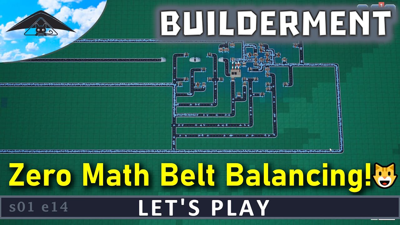 Zero Math Belt Balancing! ️ Let's Play Builderment s01 e14 YouTube