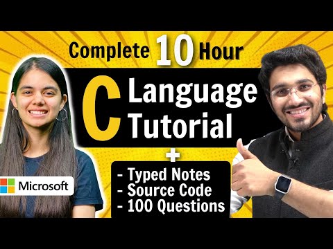 C Language Tutorial for Beginners (with Notes u0026 Practice Questions)