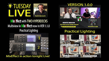 MixEffect Version 1.1, MixEffect Run Two HyperDecks and Practical Lighting