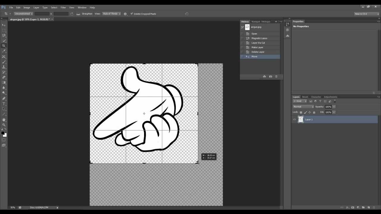 How To Cut Out Irregular Shapes In Photoshop - YouTube