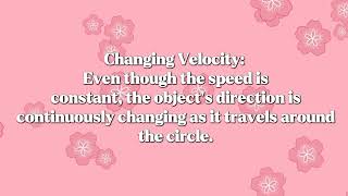 CIRCULAR MOTION AND CENTRIPETAL FORCE/PHYSICS