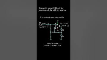 Convert Small 0-50mV Signal Into 0-5V Signal - Opamp Circuits
