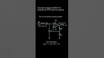 Convert Small 0-50mV Signal Into 0-5V Signal - Opamp Circuits