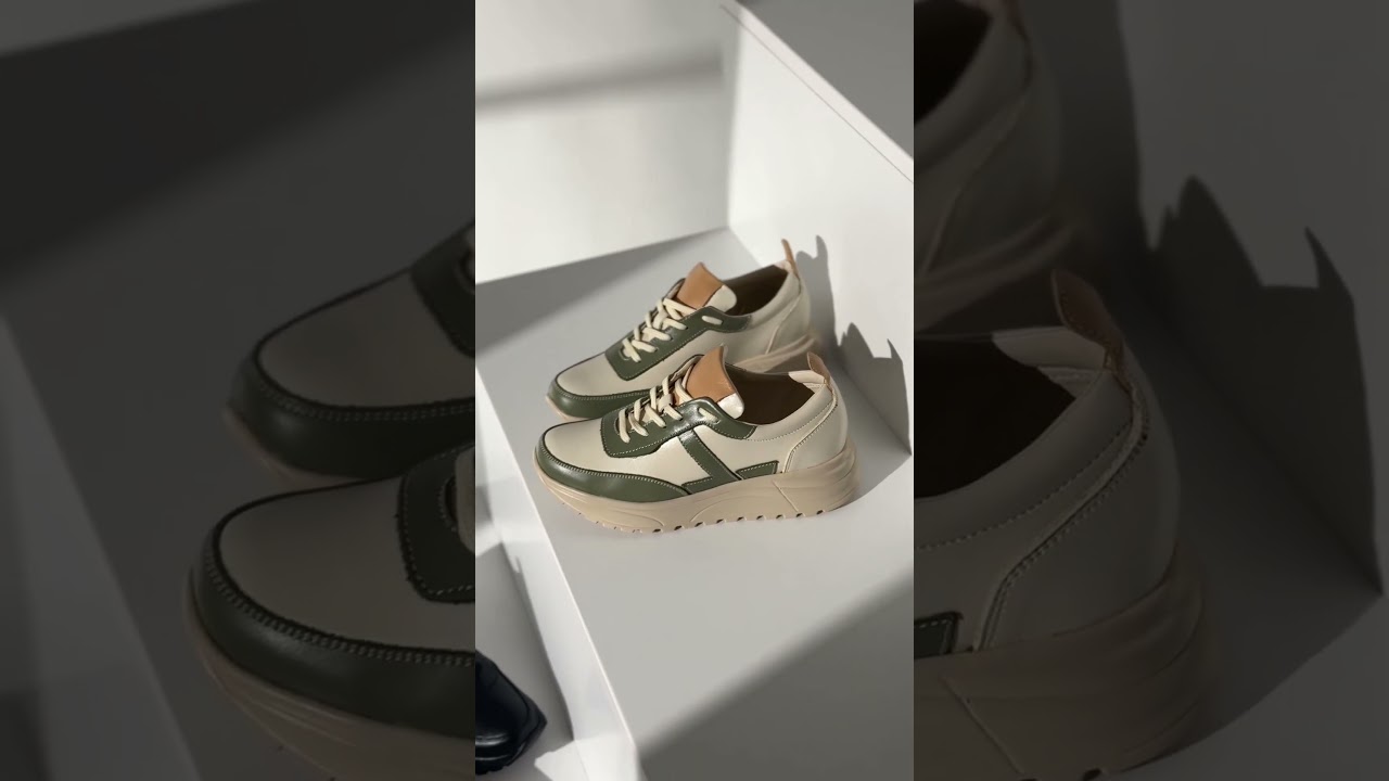 Pantofi sport dama cu siret roz cu auriu din Piele naturala MOD12092 