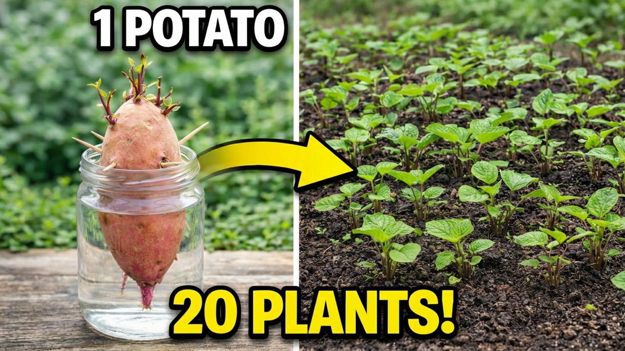 The Sweet Potato Trick That Turns One Tuber Into 20 Plants