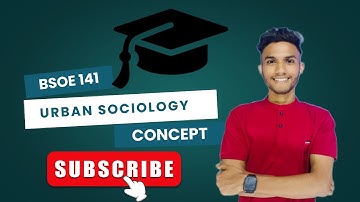 BSOE 141 URBAN SOCIOLOGY | Important questions | Sociology | IGNOU WALAY
