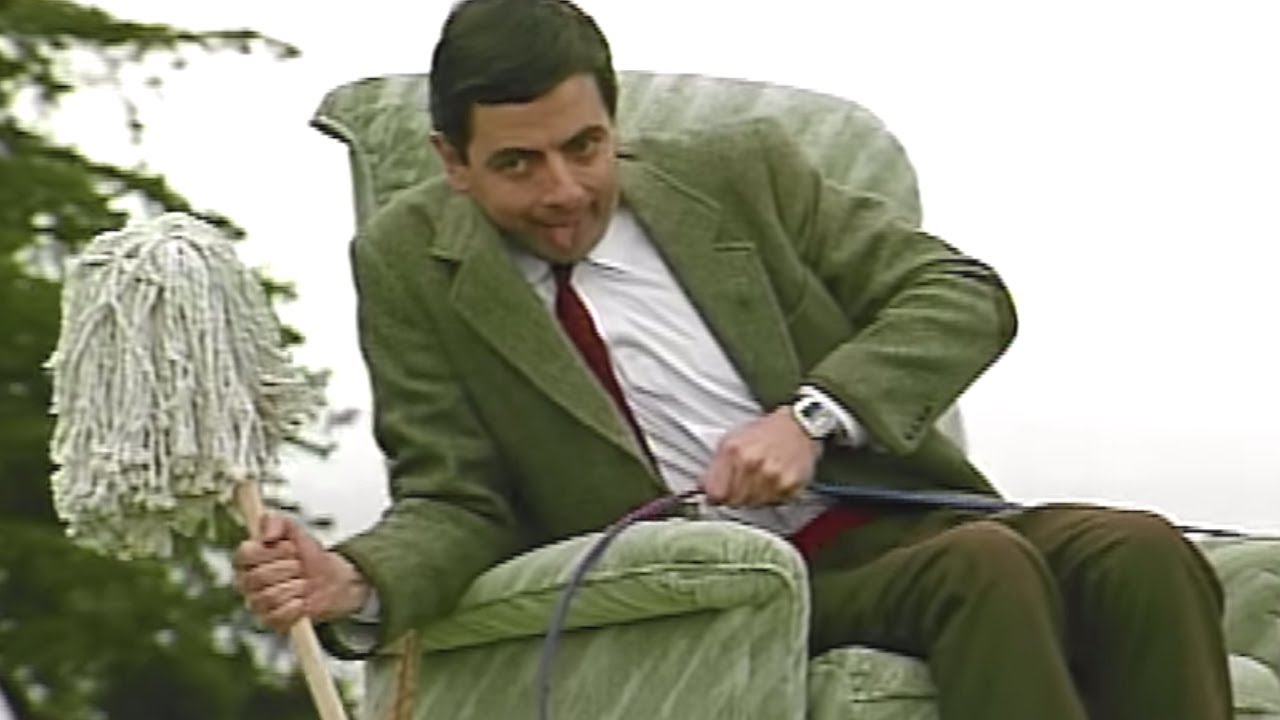 Image result for images of mr. bean in chair