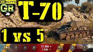 World of Tanks T-70 Replay - 8 Kills 0.9K DMG(Patch 1.4.0)