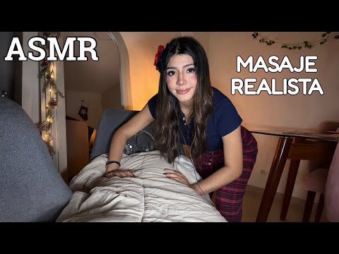 ASMR ESPAÑOL / Te HAGO un MASAJE INTENSO para TODO tu CUERPO ❤️‍🔥 dormirás en segundos