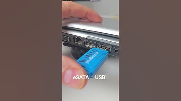 🤯 mind blown - eSATA is also USB socket!