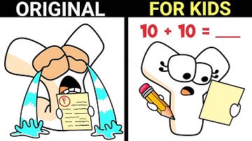 HELPING ALPHABET LORE Y on her MATHEMATICS SUBJECT! | ft. NUMBER LORE (TOP BEST COMPILATION ASMR)