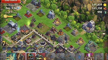 Dominations: CWA 219 vs DA 281 5 Star Commando Attack (lvl 80 Zhukov; lvl 70 Hannibal)