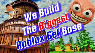WE Build The BIGGEST ROBLOX Gef Base! #shorts #roblox