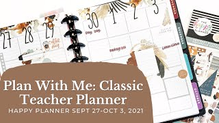 Plan with Me: Abstract Watercolor Spread | Happy Planner