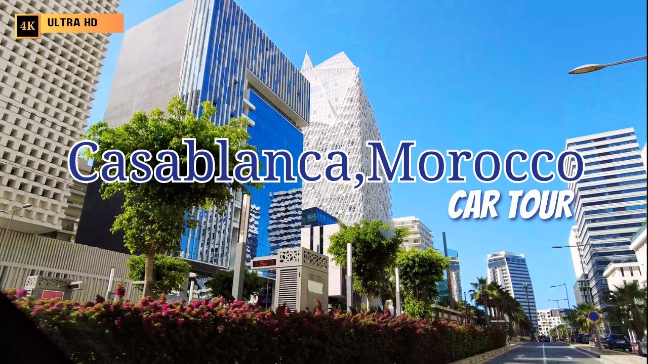 Driving in Casablanca, MOROCCO - 4K (Car TOUR / 2025)