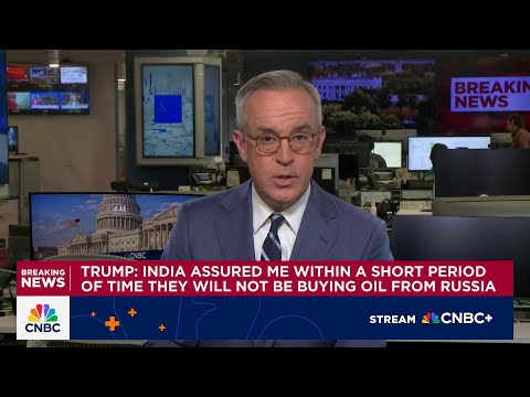 Thumbnail: Pres. Trump: India assured me they will not be buying oil from Russia